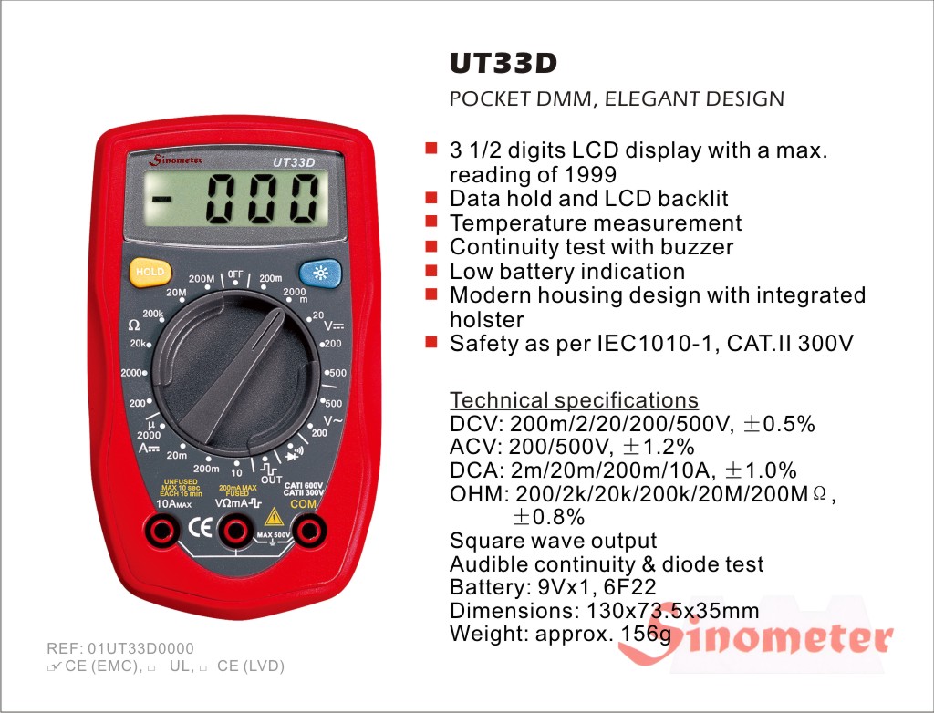 Digital Multimeters (DMMs) to Sinometer Instruments Company